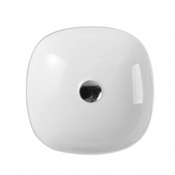 370x370x115mm Bathroom Square Above Counter White Ceramic Wash Basin 370x370x115mm Bathroom Square Above Counter White Ceramic Wash Basin